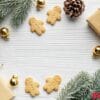 christmas gifts, gingerbread cookies, decorations with christmas