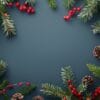 christmas decor with lanterns and pine branches