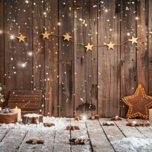 festive gingerbread cookies and candles