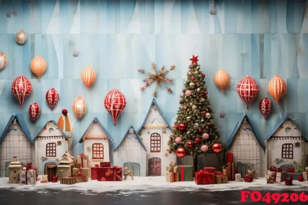 playful and charming holiday decorations. generative ai