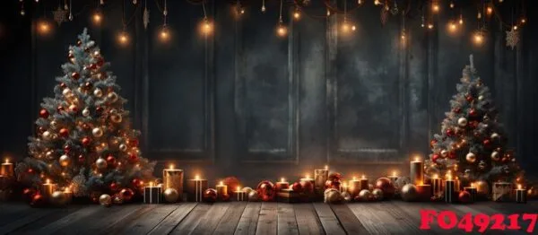 illustration of christmas background, ai generated