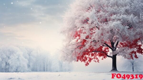 winter scenery, merry christmas background, copy space, greeting card