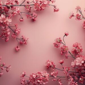 pink flowers on pink background