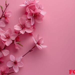 a beautiful pink flower with a blue sky in the background. the flower is in full bloom and the sky is clear and bright