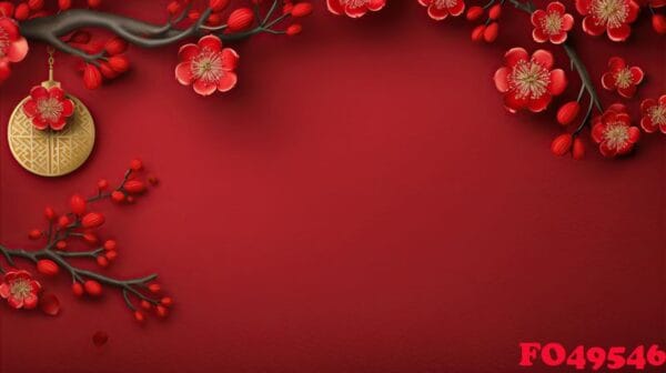 chinese new year red background