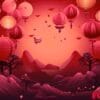 chineese moon festival concept background created with generativ