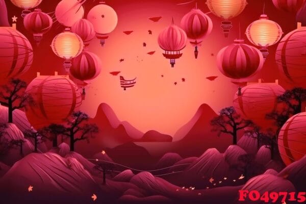 chineese moon festival concept background created with generativ