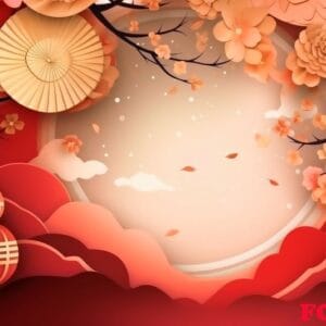 chineese moon festival concept background created with generativ