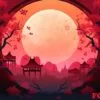 chineese moon festival concept background created with generativ