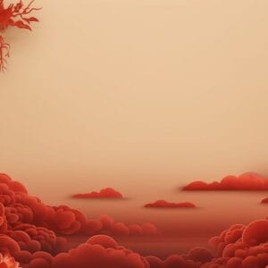 chinese new year abstract background, holiday celebration events concept, copy space for text, ai generative