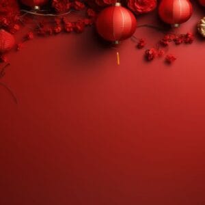 chinese new year abstract background, holiday celebration events concept, copy space for text, ai generative