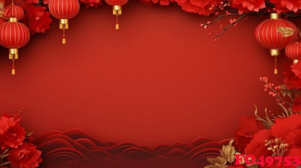 chinese new year abstract background, holiday celebration events concept, copy space for text, ai generative