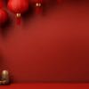 chinese new year abstract background, holiday celebration events concept, copy space for text, ai generative