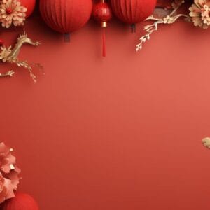 chinese new year abstract background, holiday celebration events concept, copy space for text, ai generative