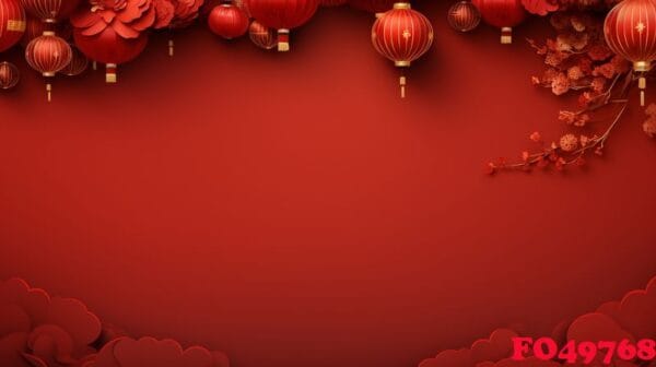 chinese new year abstract background, holiday celebration events concept, copy space for text, ai generative