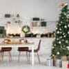 interior,of,kitchen,with,christmas,tree,and,dining,table