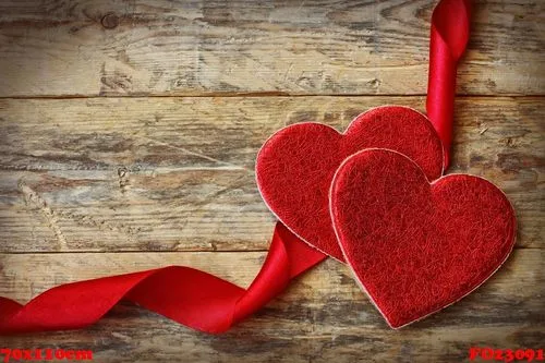 holiday valentines day background with two hearts