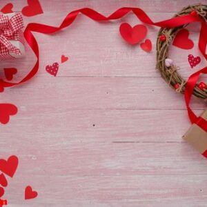 happy valentines day love celebration in a rustic style isolated.