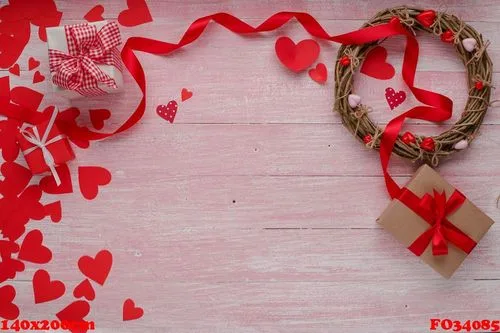 happy valentines day love celebration in a rustic style isolated.