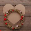 happy valentines day love celebration in a rustic style isolated.