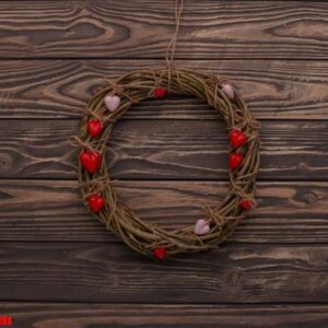 happy valentines day love celebration in a rustic style isolated.