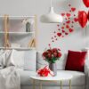 interior,of,living,room,decorated,for,valentine's,day,with,sofa,