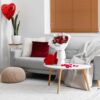 interior,of,living,room,decorated,for,valentine's,day,with,flowers,