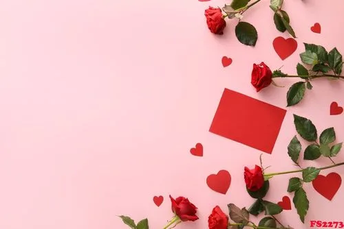 composition,with,blank,card,,paper,hearts,and,rose,flowers,on