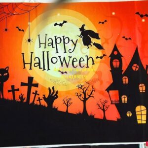FS1624 - Phông Nền Halloween 'Lâu Đài Ma Quái' FS1624 - Backdrop Trang Trí Đáng Sợ Nhất Năm