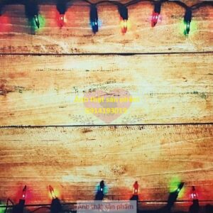 FO05 - Phông Nền Chụp Ảnh 3D Giả Gỗ Viền Đèn Noel - Background Vải 3D Chụp Lookbook, Livestream, Decor Giáng Sinh