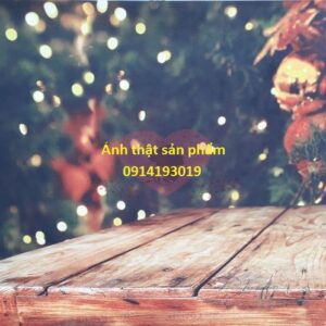 FO07 -Backdrop vải Noel Ván Gỗ Rustic Đèn Bokeh Chụp Food Mỹ Phẩm Trang Sức Quần Áo
