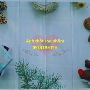 FO1634 - Phông Nền vải 3D Chụp Ảnh SP Chủ Đề Giáng Sinh hoạ tiết Bánh Quy, Hộp Quà, Tuần Lộc