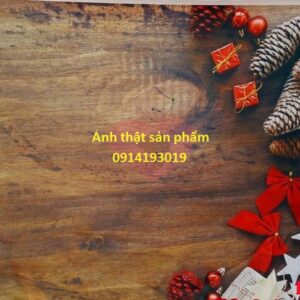 FO2836 - Phông Nền Chụp Ảnh 3D Giáng Sinh - Họa Tiết Gỗ Vintage, Quả Thông, Hộp Quà