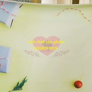 FO2868 - Phông Nền Vải 3D Chụp Ảnh Sản Phẩm Concept Giáng Sinh - Tông Vàng Hộp Quà