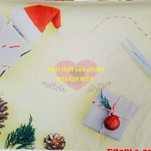 FO2869 - Phông Nền 3D Chụp Ảnh Sản Phẩm Giáng Sinh, Tone Vàng Ấm Áp