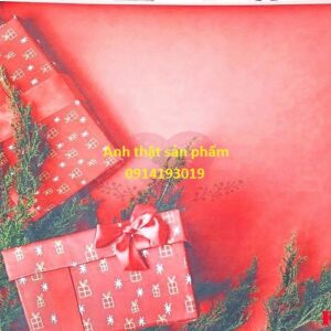 FO3165 - Vải Phông Nền Chụp Ảnh Sản Phẩm Giáng Sinh Cao Cấp Màu Đỏ Vintage