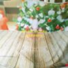 FO3403 - Phông nền vải Chụp Ảnh 3D Giáng Sinh Noel Lễ Hội (Mặt Bàn Gỗ + Cây Thông Bokeh) - Backdrop Trang Trí Studio/Livestream