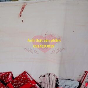 F03423 - Phông nền vải 3D chụp ảnh họa tiết vân gỗ sáng Decor Giáng Sinh