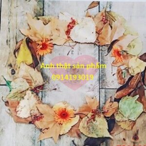 FO3869 - Vải Phông Nền Chụp Ảnh Giả Gỗ Vintage Mùa Thu Lá Vàng| Backdrop Background Decor Thức Ăn, Mỹ Phẩm, Quần Áo