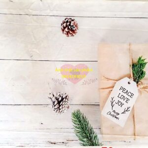 FO3973 - Vải Phông Nền Giáng Sinh Chụp Ảnh SP, Decor Noel Vân Gỗ Trắng Tối Giản