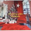 FSA296 - Phông Vải Bối Cảnh Decor Studio, Chụp Ảnh Giáng Sinh Noel Tết ;Tặng móc dán+kẹp treo