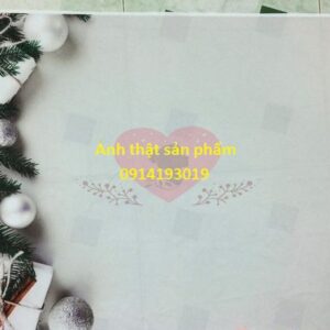 Fo17089 - Phông Vải 3D Chụp Ảnh Giáng Sinh hoạ tiết Tone Trắng Bạc Sang Trọng