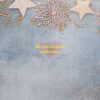 Fo38867 - Phông Nền Giáng Sinh Hoạ Tiết Ngôi Sao Bông Tuyết Vàng Đồng Lấp Lánh Chụp Ảnh Sản Phẩm Food/Mỹ Phẩm/Trang Sức