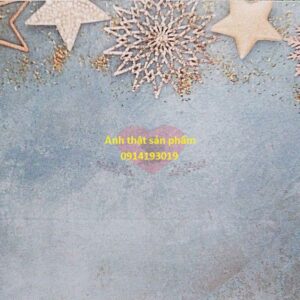 Fo38867 - Phông Nền Giáng Sinh Hoạ Tiết Ngôi Sao Bông Tuyết Vàng Đồng Lấp Lánh Chụp Ảnh Sản Phẩm Food/Mỹ Phẩm/Trang Sức