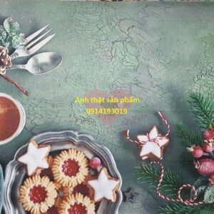 Fo38948 - Backdrop Trang Trí Noel Food Stylist Bánh Kẹo Đồ Uống Lễ Hội