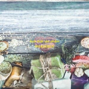 Fo39096 - Phông Nền vải 3D Chụp Ảnh Sản Phẩm Họa Tiết Gỗ & Spa Vintage