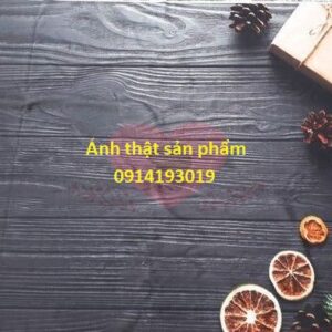 Fo12651 - Phông Nền Giáng Sinh Chụp Ảnh Food/Mỹ Phẩm/Sản Phẩm Vân Gỗ Xám Đen Trang Trí Quả Khô Lá Thông Quà Tặng Noel Lễ Hội