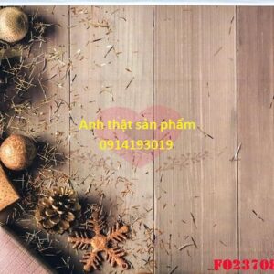 FO23708 - Vải Noel Hoa Văn Gỗ Xám Trang Trí Quay Video Livestream Sản Phẩm