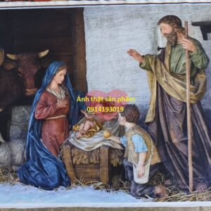 FO50314 - Phông Vải Giáng Sinh Livestream, Decor Trang Trí Studio, Home Office