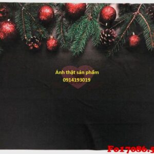 Fo17086 - Vải Backdrop Giáng sinh Trang Trí Decor Quay Video Livestream Studio